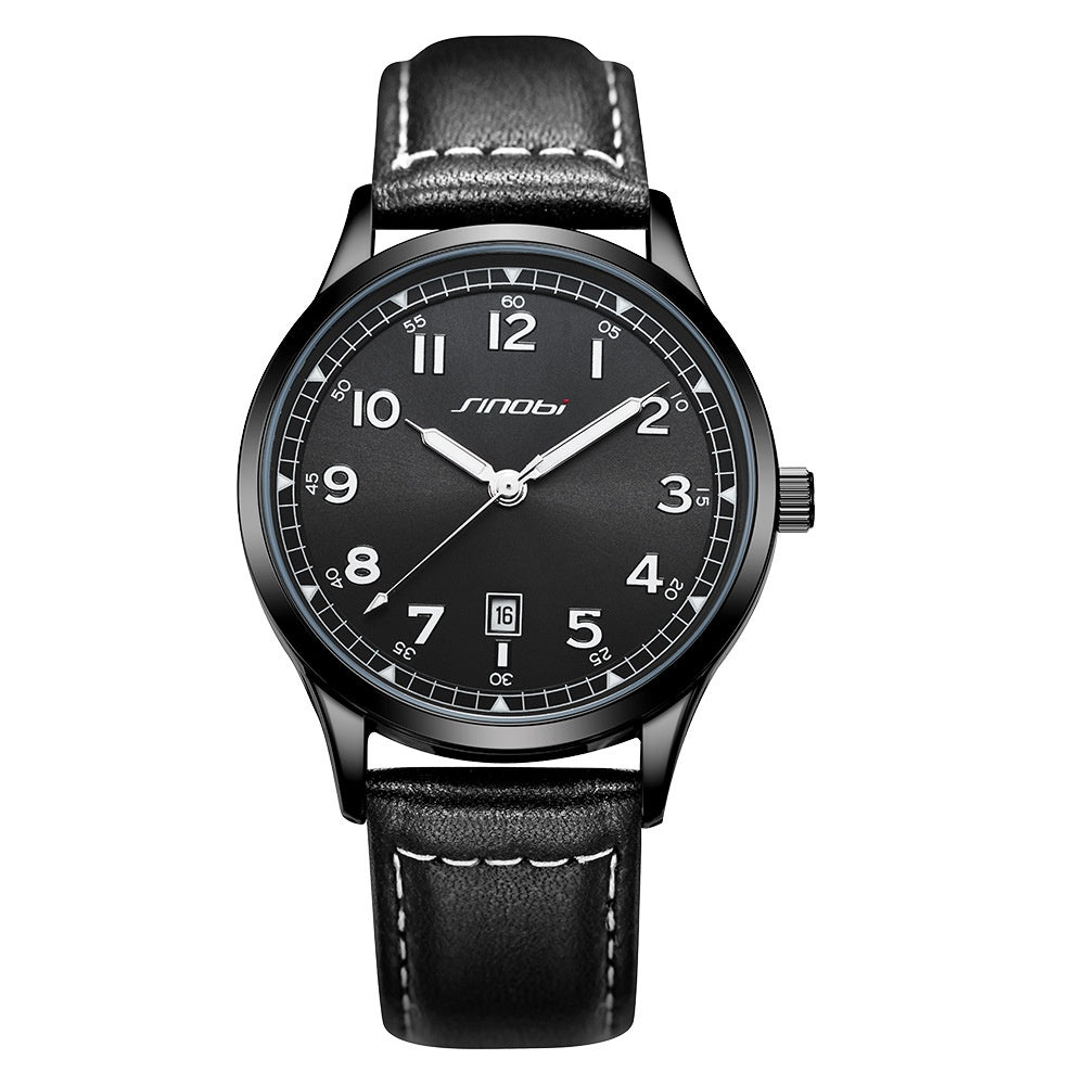 Sinobi Brand Men's Watch Casual Fashion Guangzhou Watch Belt Waterproof Watch Men's Foreign Trade Men's Watch
