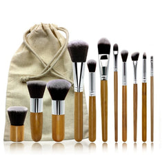 Bamboo Makeup Brush Set