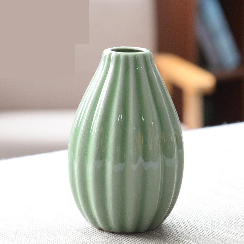 Living Room Modern Creative Small Celadon Vase - Jess Deals