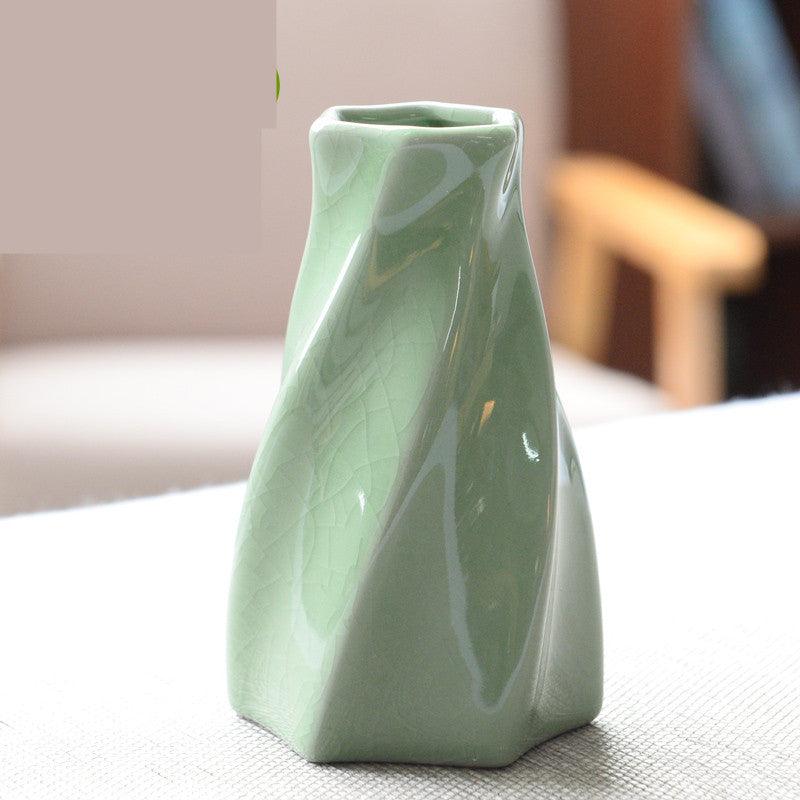 Living Room Modern Creative Small Celadon Vase - Jess Deals