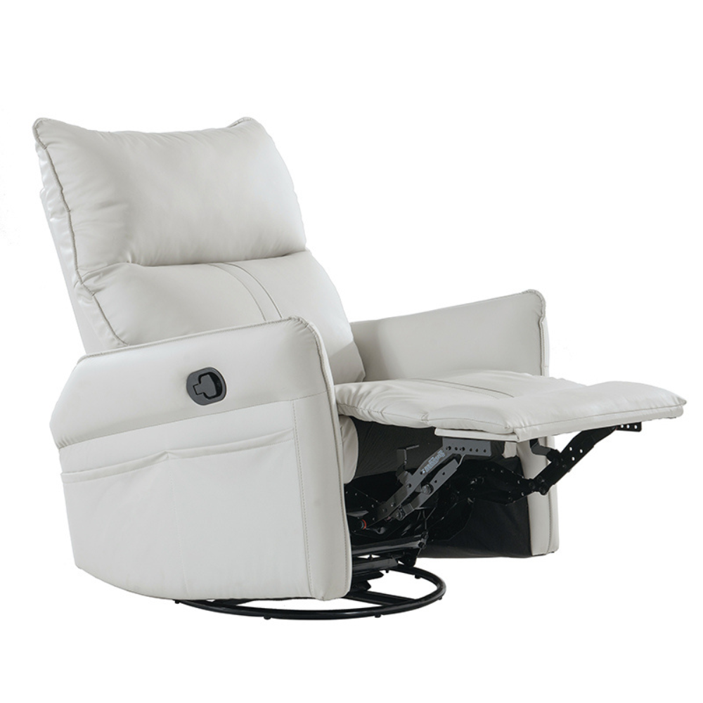 360° Swivel Rocker Recliner Chair with Side Pocket