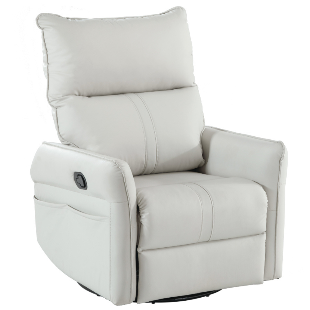 360° Swivel Rocker Recliner Chair with Side Pocket