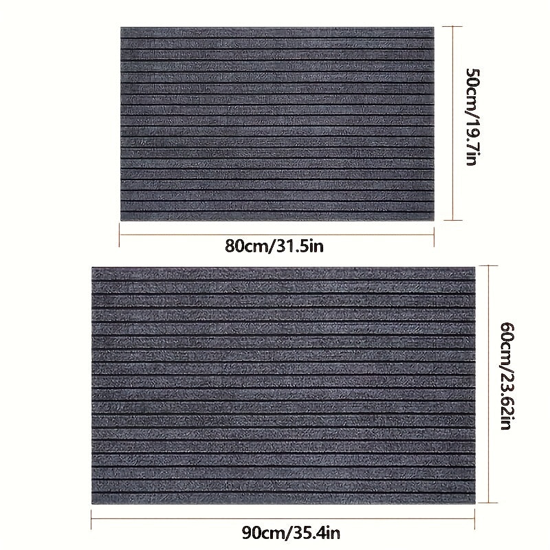 Striped Anti Slip Waterproof Door Mat, Durable Dust-proof Outdoor Entrance Carpet, Easy To Clean And Cut Design, Seven Striped Door Entrance Carpet, Balcony And Corridor Anti Fouling Mat, Kitchen Floor Mat, Oil Resistant And