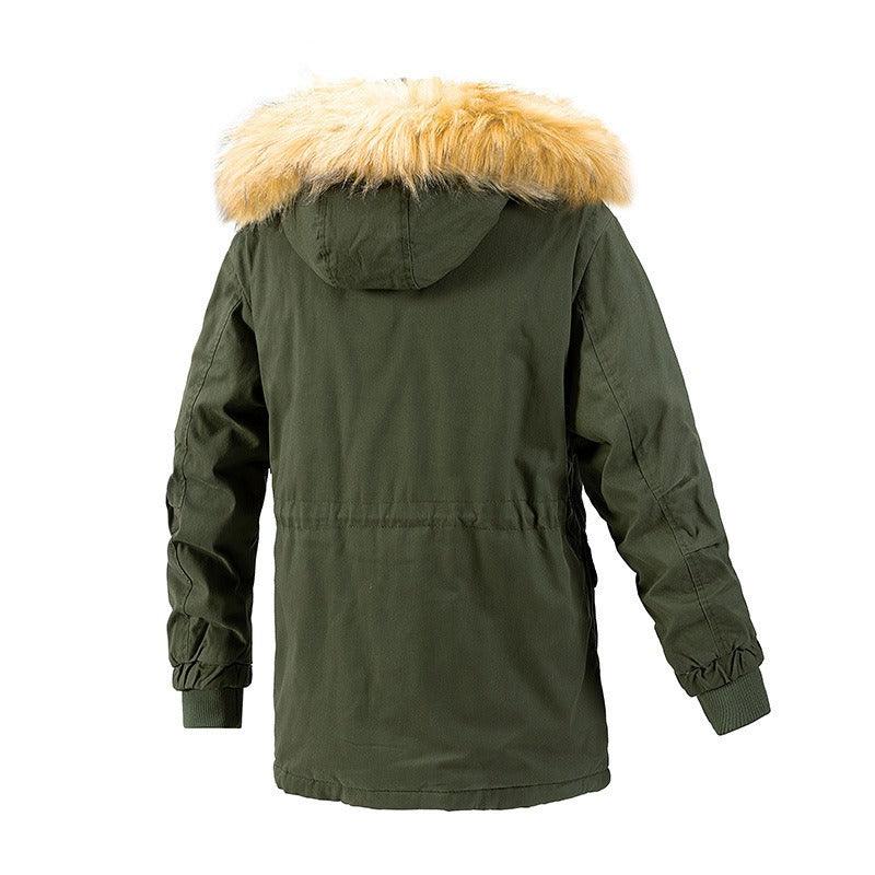 Winter hooded men's cotton jacket - Jess Deals