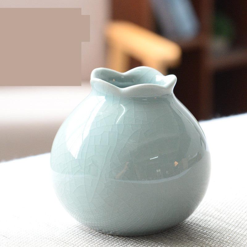 Living Room Modern Creative Small Celadon Vase - Jess Deals
