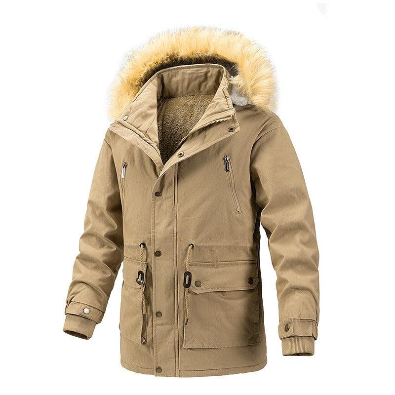 Winter hooded men's cotton jacket - Jess Deals