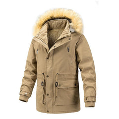 Winter hooded men's cotton jacket - Jess Deals