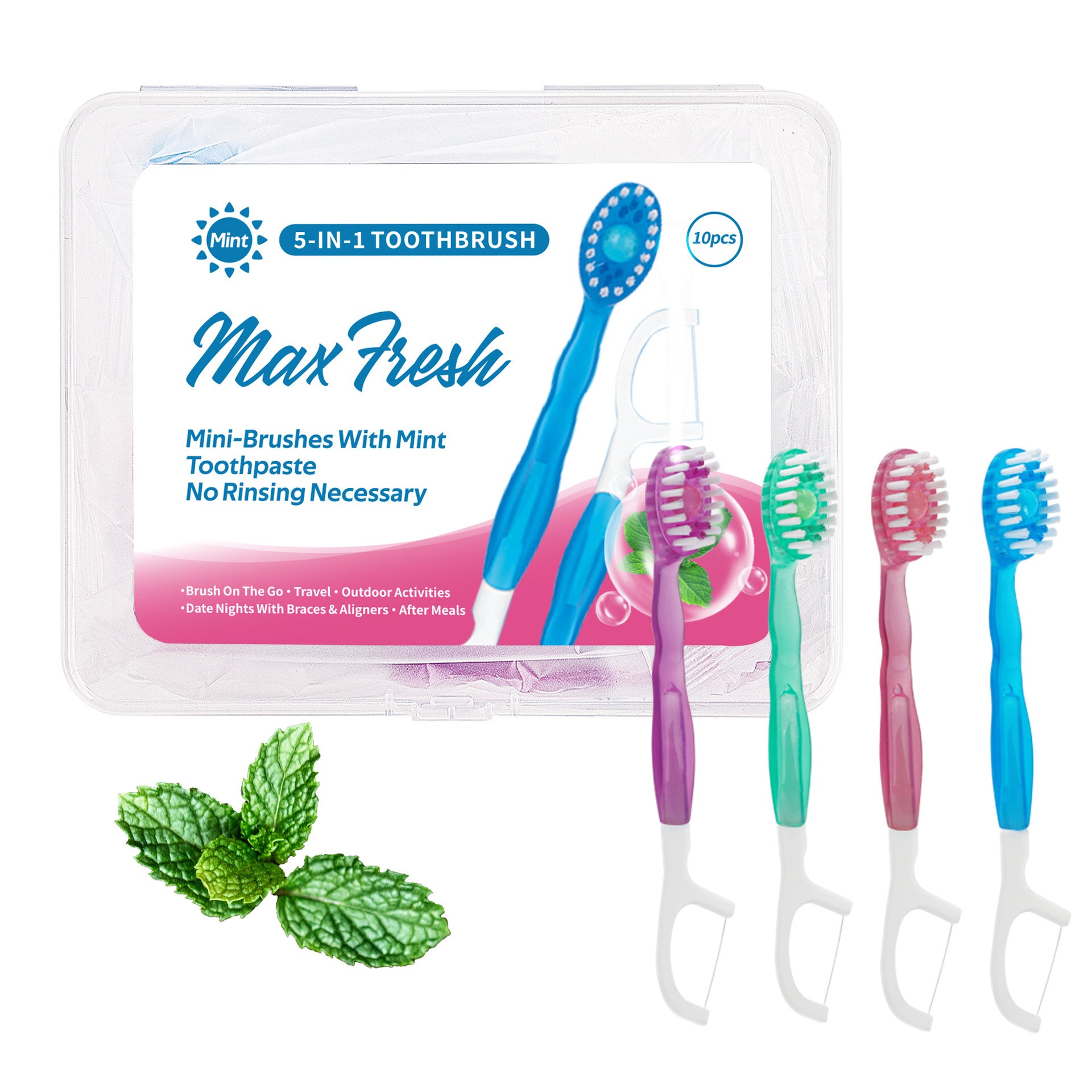 Breath Cleaning Oral Travel Portable Toothbrush