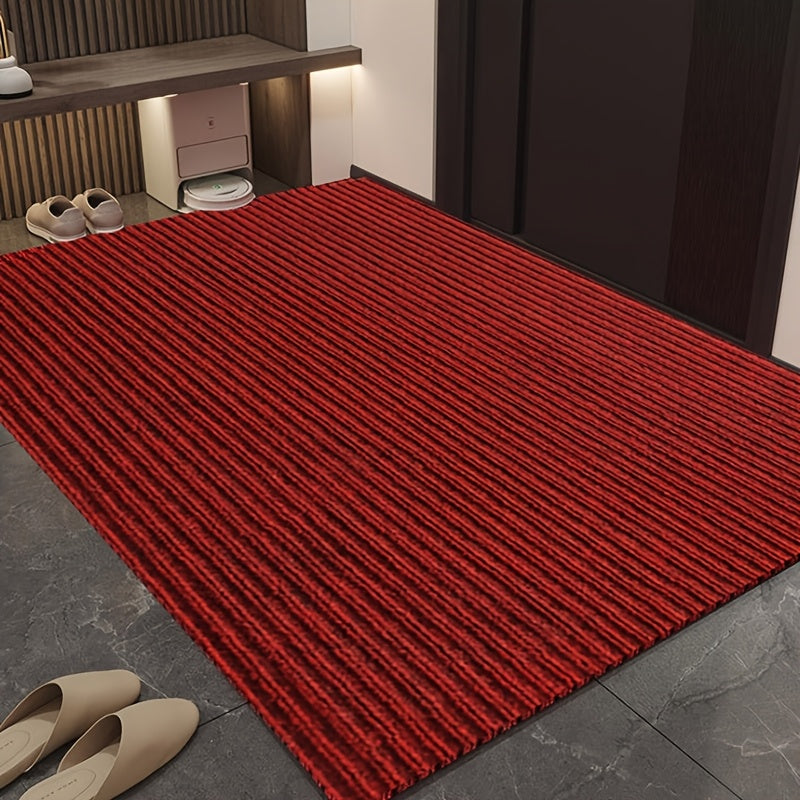 Striped Anti Slip Waterproof Door Mat, Durable Dust-proof Outdoor Entrance Carpet, Easy To Clean And Cut Design, Seven Striped Door Entrance Carpet, Balcony And Corridor Anti Fouling Mat, Kitchen Floor Mat, Oil Resistant And