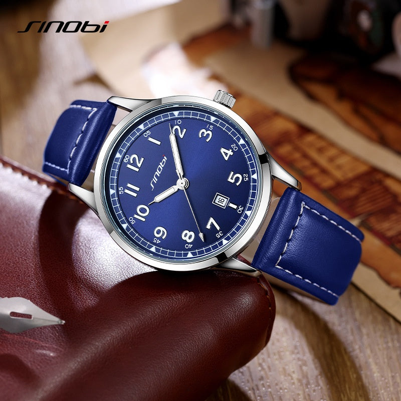 Sinobi Brand Men's Watch Casual Fashion Guangzhou Watch Belt Waterproof Watch Men's Foreign Trade Men's Watch