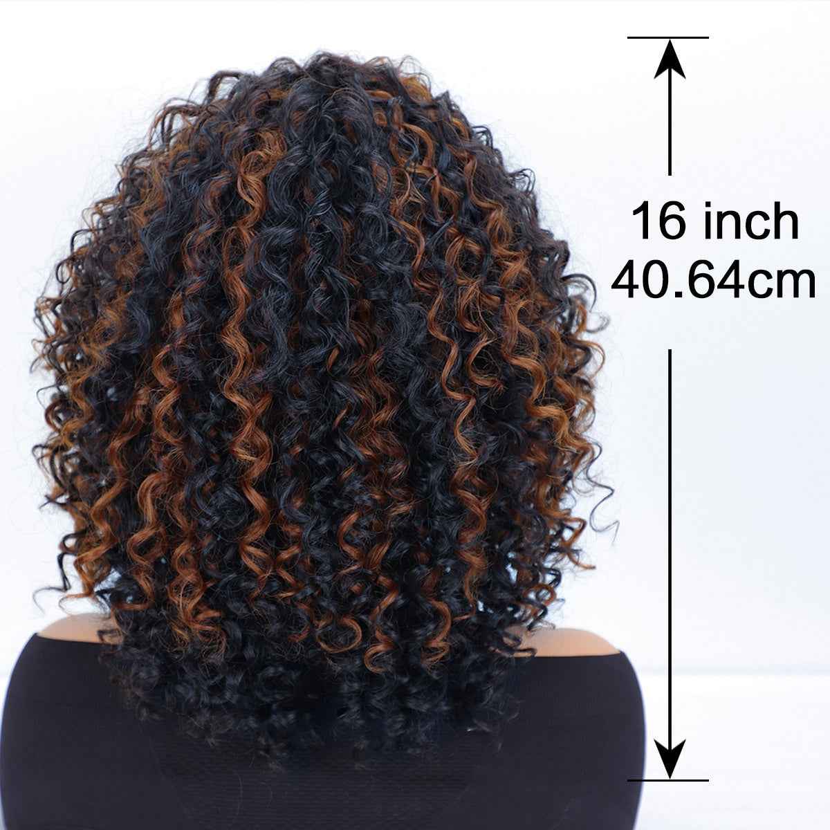 Europe And The United States Hot-selling Popular Wig African Small Roll Women's Short Curly Hair Gradient Chemical Fiber High Temperature Silk Headgear