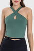 Crisscross Grecian Neck Active Cami for Optimal Performance