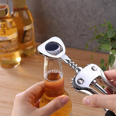 Premium Wing Corkscrew Wine Bottle Opener with Multifunctional Bottle Opener
