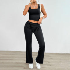 Women's Fashion Casual Solid Color Vest Body-hugging Suit - Jess Deals