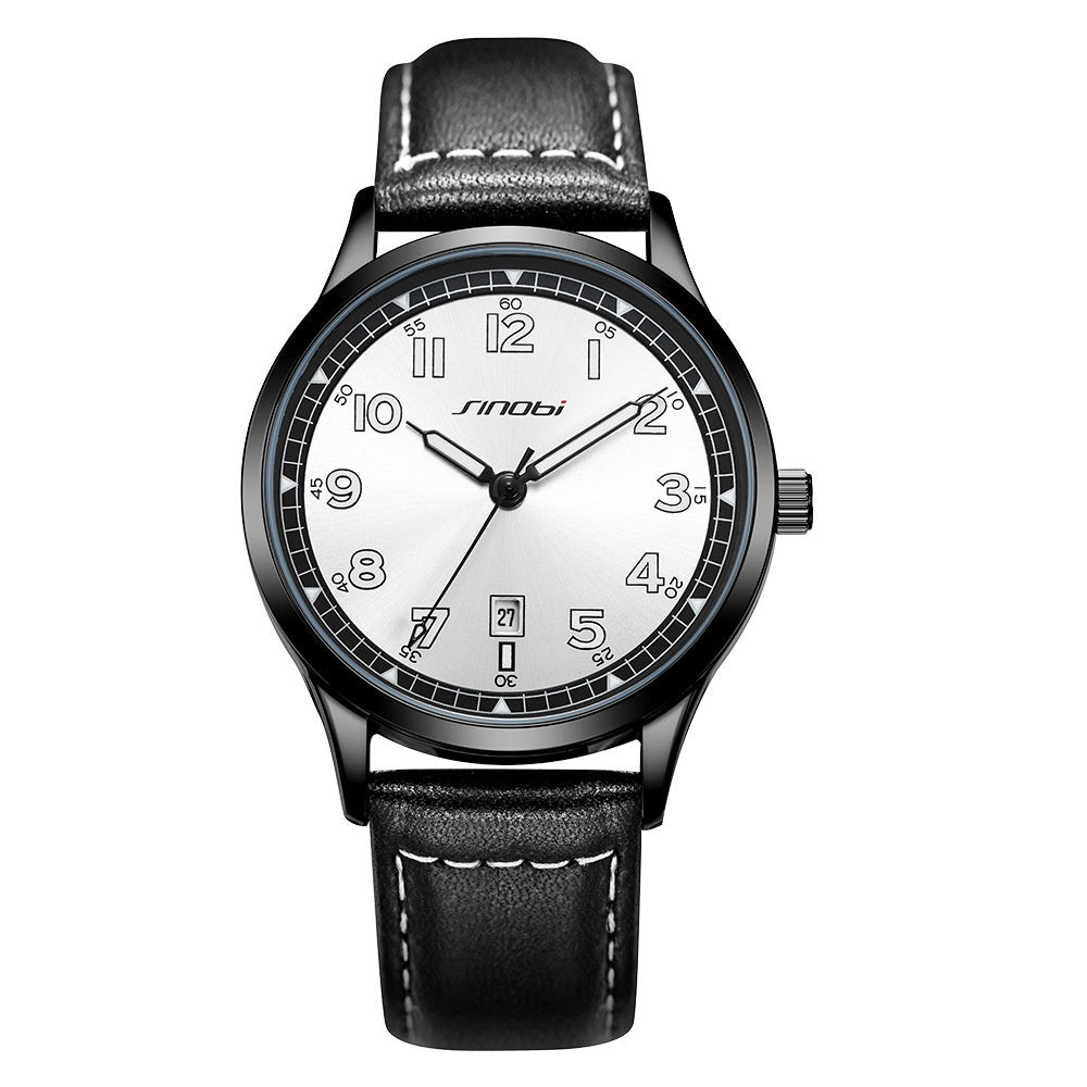 Sinobi Brand Men's Watch Casual Fashion Guangzhou Watch Belt Waterproof Watch Men's Foreign Trade Men's Watch