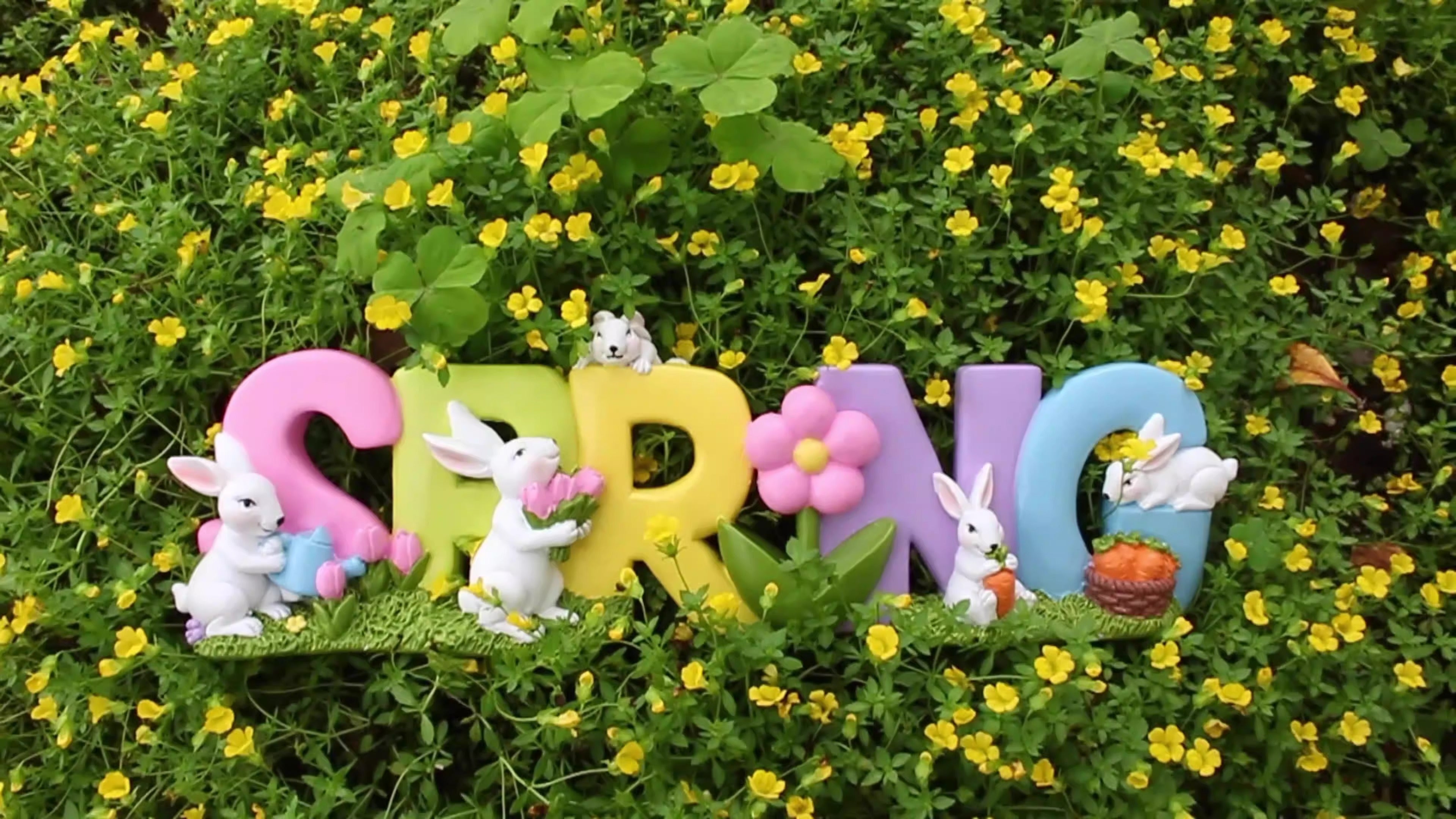 Rabbit letter card creative garden outdoor animal ornaments