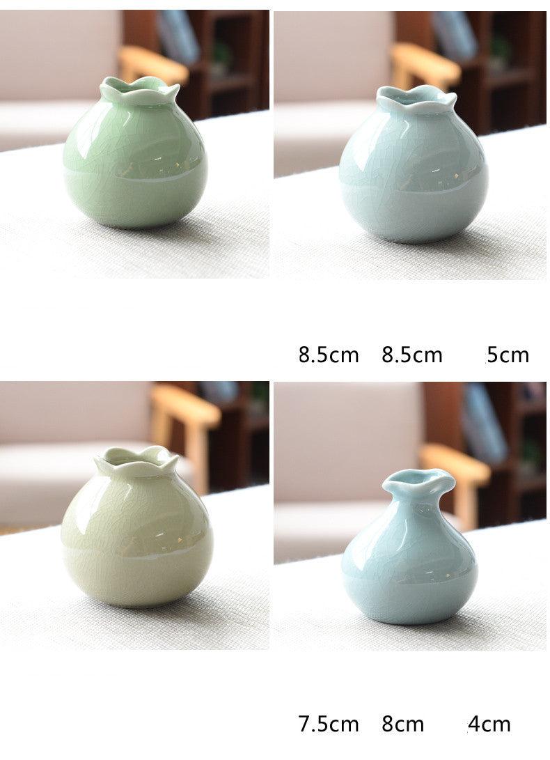 Living Room Modern Creative Small Celadon Vase - Jess Deals