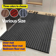 Striped Anti Slip Waterproof Door Mat, Durable Dust-proof Outdoor Entrance Carpet, Easy To Clean And Cut Design, Seven Striped Door Entrance Carpet, Balcony And Corridor Anti Fouling Mat, Kitchen Floor Mat, Oil Resistant And