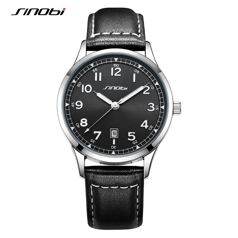 Sinobi Brand Men's Watch Casual Fashion Guangzhou Watch Belt Waterproof Watch Men's Foreign Trade Men's Watch