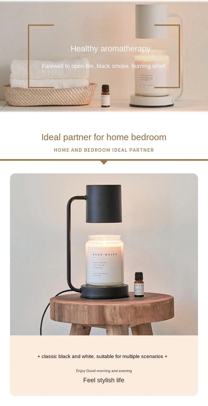 Nordic Melting Wax Lamp Modern Dimmable Electric Candle Warmer Lamp Timming Swtich Fragrance Light Desk Decor Lighting