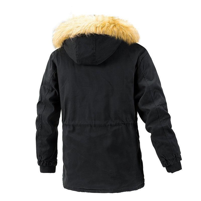 Winter hooded men's cotton jacket - Jess Deals