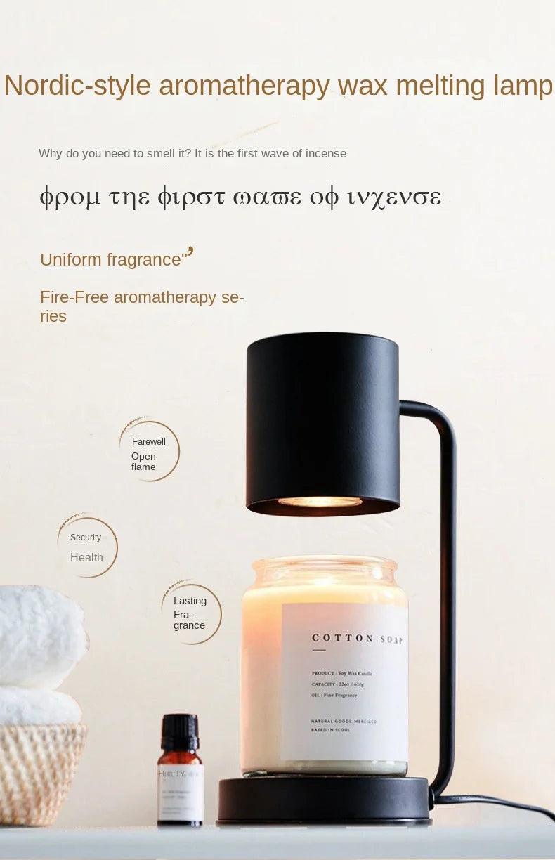 Nordic Melting Wax Lamp Modern Dimmable Electric Candle Warmer Lamp Timming Swtich Fragrance Light Desk Decor Lighting
