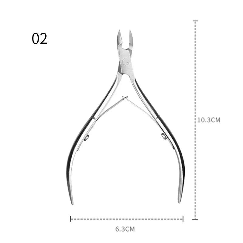 1pcs Double-ended Stainless Steel Cuticle Pusher Dead Skin Push Remover For Pedicure Manicure Nail Art Cleaner Care Tool - Jess Deals