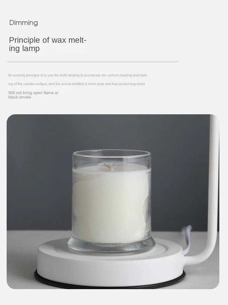 Nordic Melting Wax Lamp Modern Dimmable Electric Candle Warmer Lamp Timming Swtich Fragrance Light Desk Decor Lighting