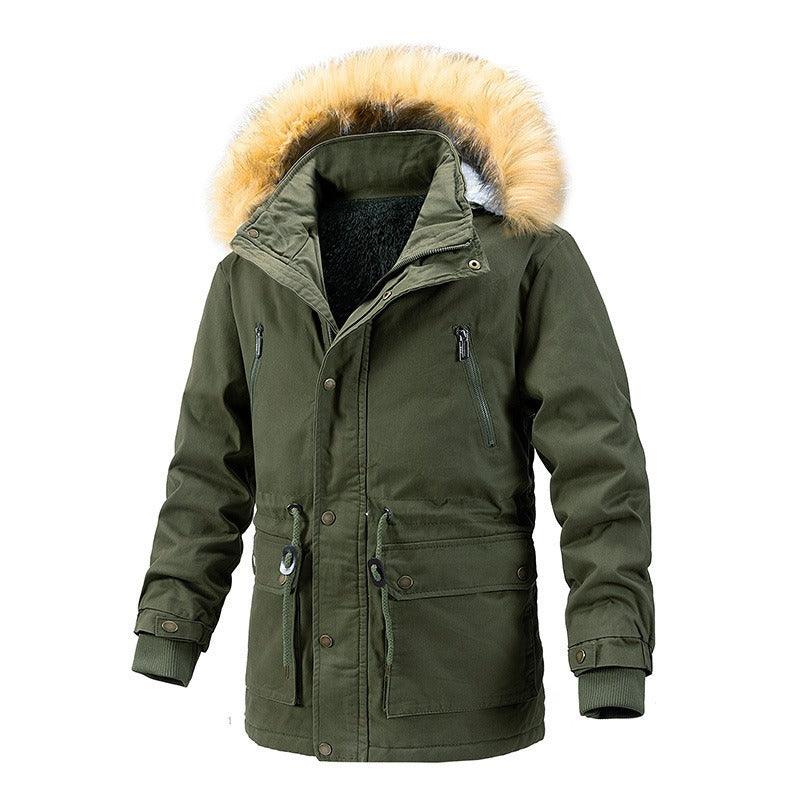 Winter hooded men's cotton jacket - Jess Deals