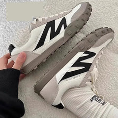 Contrast Round Toe Flat Athletic