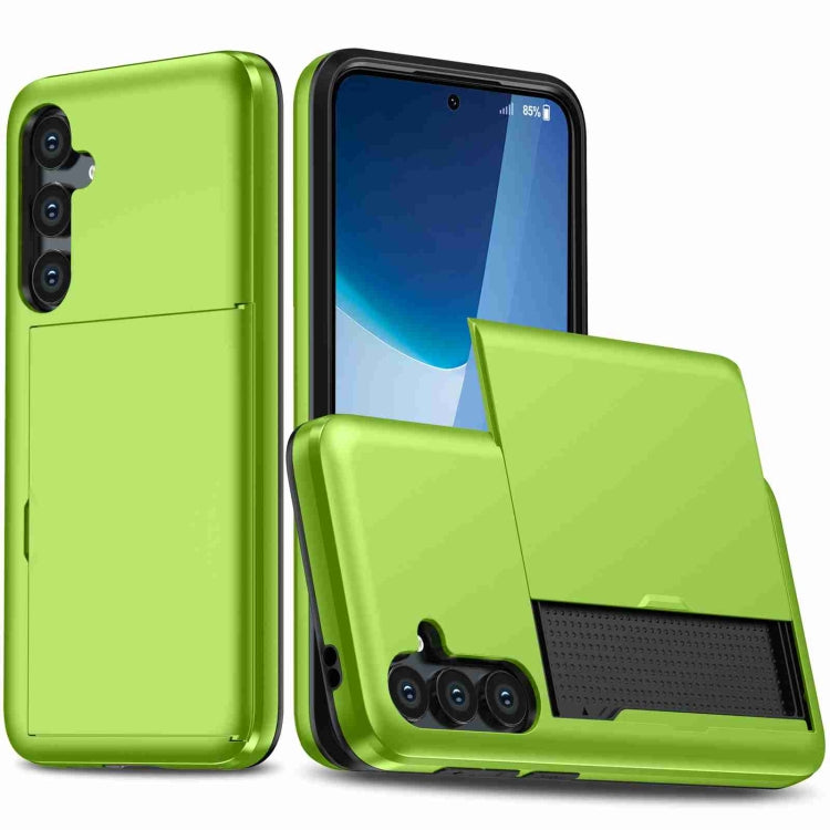 Shockproof Armor Phone Case with Card Slot, For Samsung Galaxy S24+ 5G, For Samsung Galaxy S23 FE 5G