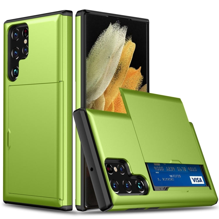 Shockproof Armor Phone Case with Card Slot, For Samsung Galaxy S25 Ultra 5G, For Samsung Galaxy S24 Ultra 5G - Jess Deals