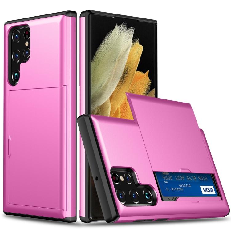 Shockproof Armor Phone Case with Card Slot, For Samsung Galaxy S25 Ultra 5G, For Samsung Galaxy S24 Ultra 5G - Jess Deals