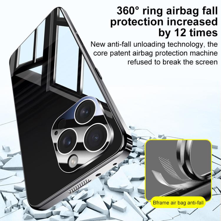 Electroplating Ice Crystal Airbag Full Coverage Shockproof Phone Case, For iPhone 14, For iPhone 14 Pro, For iPhone 14 Pro Max, For iPhone 13 Pro Max, For iPhone 13 Pro