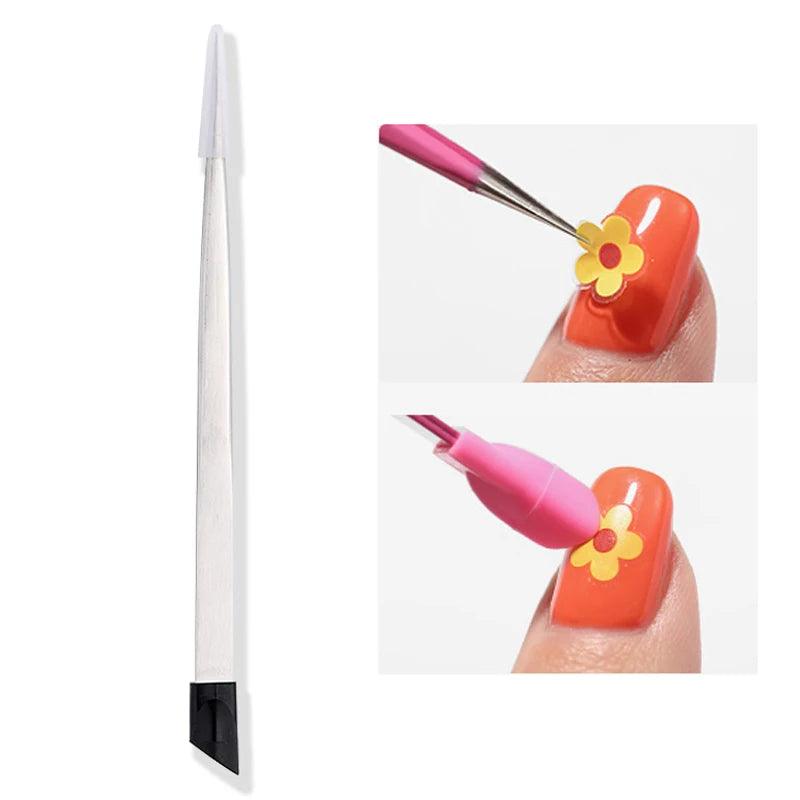1pcs Double-ended Stainless Steel Cuticle Pusher Dead Skin Push Remover For Pedicure Manicure Nail Art Cleaner Care Tool - Jess Deals