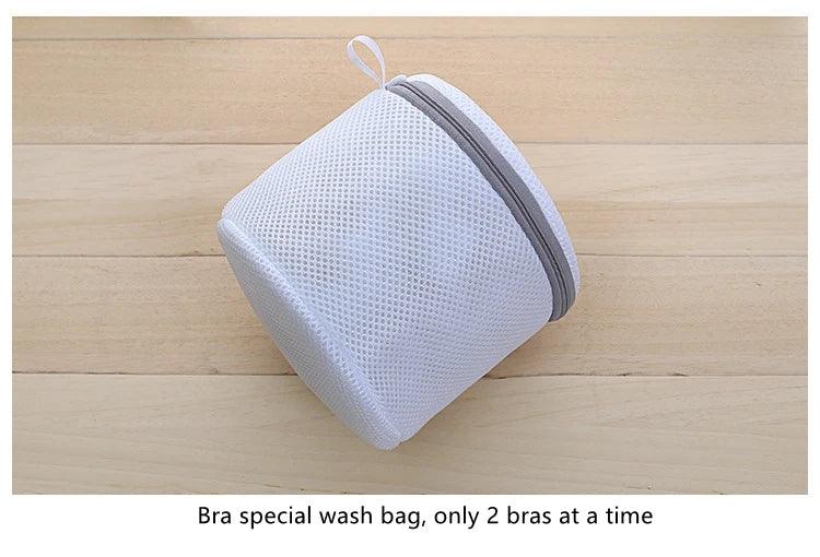 White Durable Large Washing Laundry Bag Mesh Organizer Net Dirty Bra Socks Underwear Shoe Storag Wash Machine Cover Clothes - Jess Deals