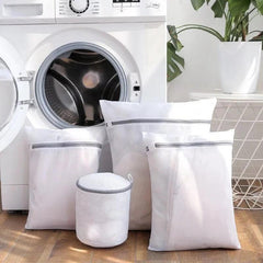 White Durable Large Washing Laundry Bag Mesh Organizer Net Dirty Bra Socks Underwear Shoe Storag Wash Machine Cover Clothes - Jess Deals