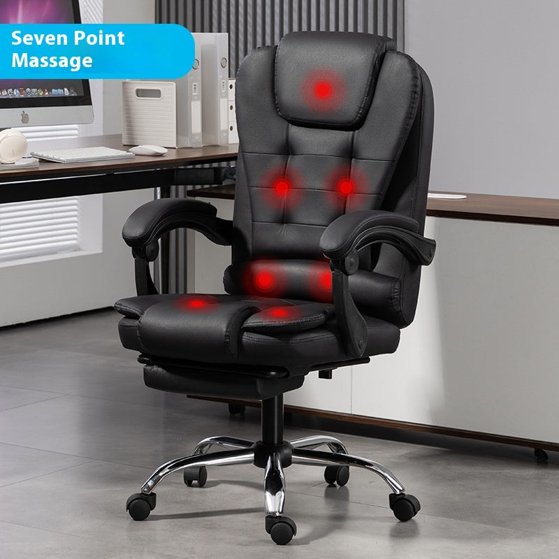 Office Chair Electric Massage Boss Chair Reclining Lunch Break Chair Home With Footrest Leisure Chair Office Computer Chair
