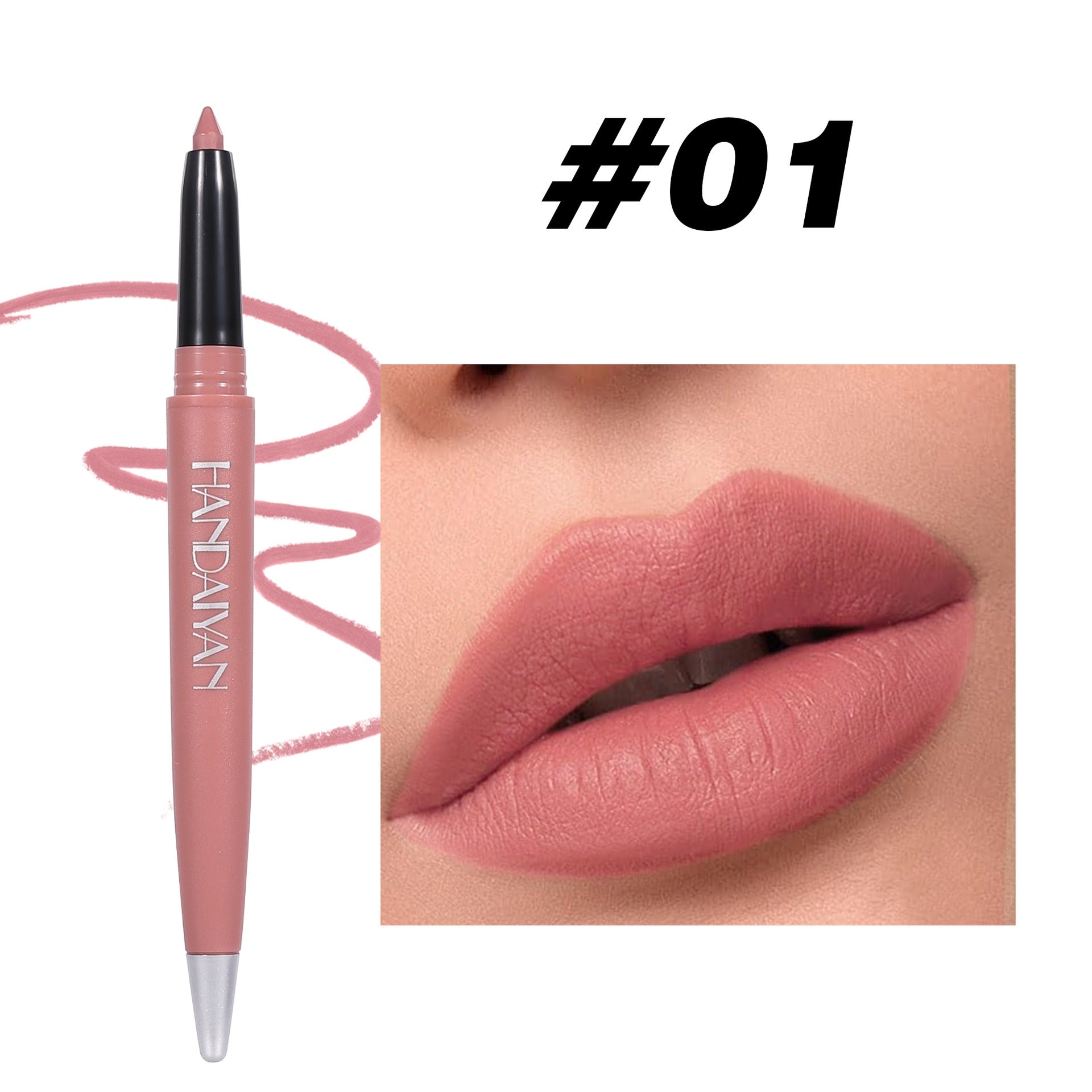 Makeup Matte Lip Liner Lipstick6 Colors Single Handaiyan Lipstick