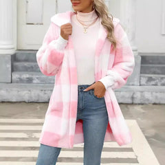 Fashion Special Women's Clothing Plaid Plush Coat - Jess Deals