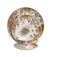 Continental Cuisine Tableware Steak Plate Equatorial Jungle Moving Ceramic Western Plate Coffee Set Model Room Club