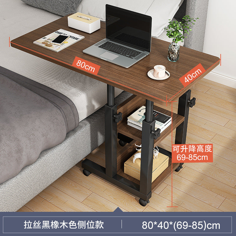 Bedside Table Movable Computer Desktop Table for Ultimate Convenience