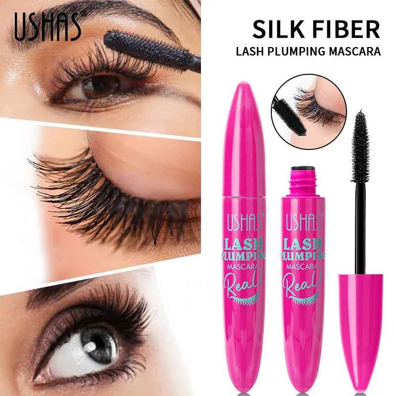 Makeup Neutral Mascara Thick And Long Curling4 DWaterproof Liquid Fiber