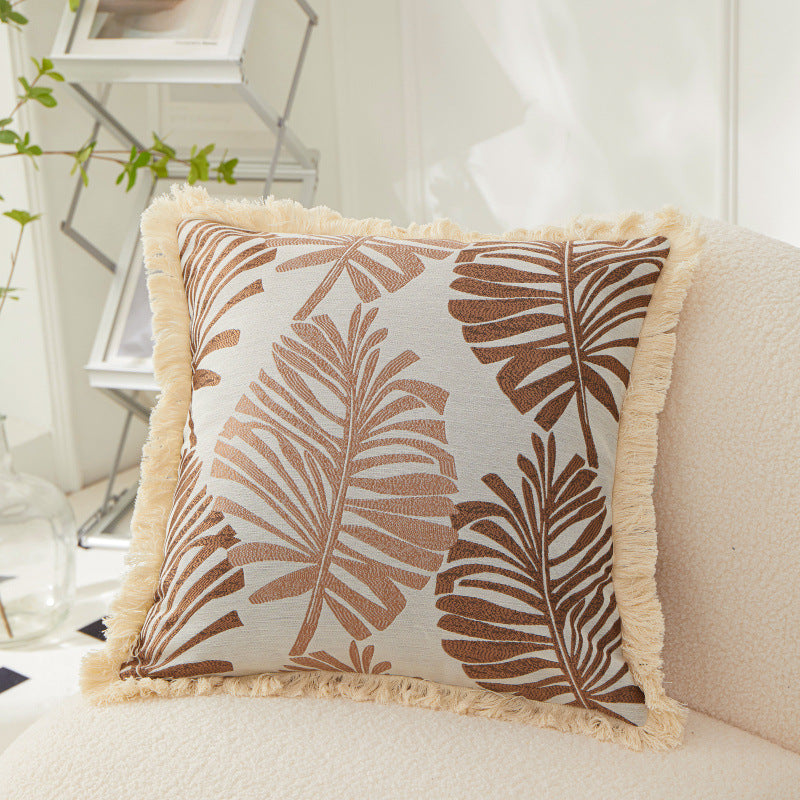 Modern Tassel Throw Pillow for Living Room Sofa