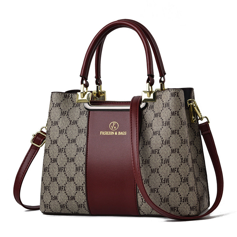 Elegant Middle-Aged Fancy Women's Handbag