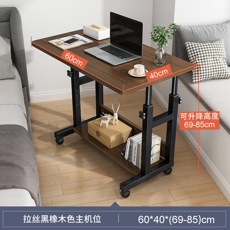 Bedside Table Movable Computer Desktop Table for Ultimate Convenience