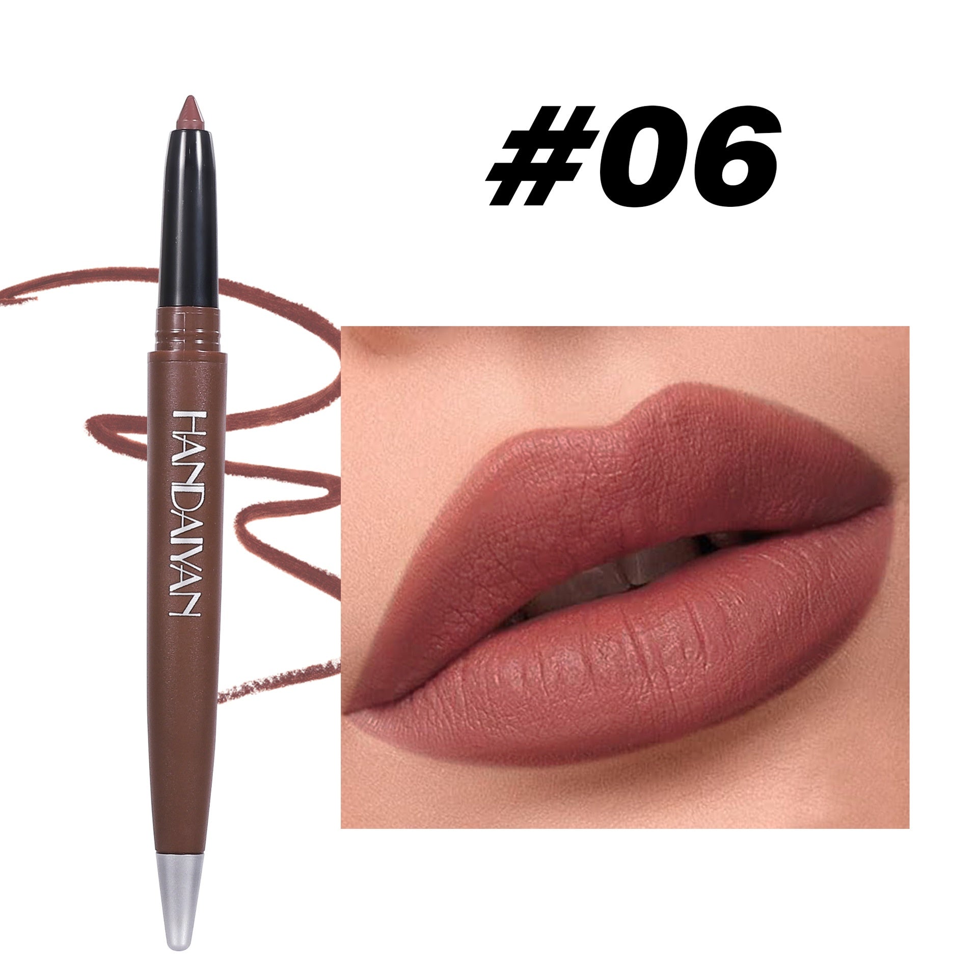 Makeup Matte Lip Liner Lipstick6 Colors Single Handaiyan Lipstick