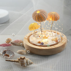 Sea Urchin Shell Jellyfish Light DIYMaterial Bag Night Light