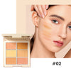 Six-color Concealer Palette Natural Non-stick Powder Repair Shadow Cream Brightening Highlight Concealer