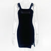Summer Arrivals European And American Women's Simple Slim Suspender Skirt Sexy Slit Backless Dress